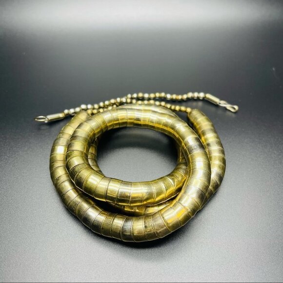 BENDABLE SNAKE CHAIN FLEXIBLE TWIST NECKLACE 35” - Picture 7 of 13